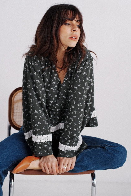 BLOUSE BASILIC PENTO KAKI