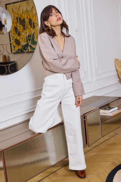 BLOUSE BORGIANE MANOLAMA BEIGE