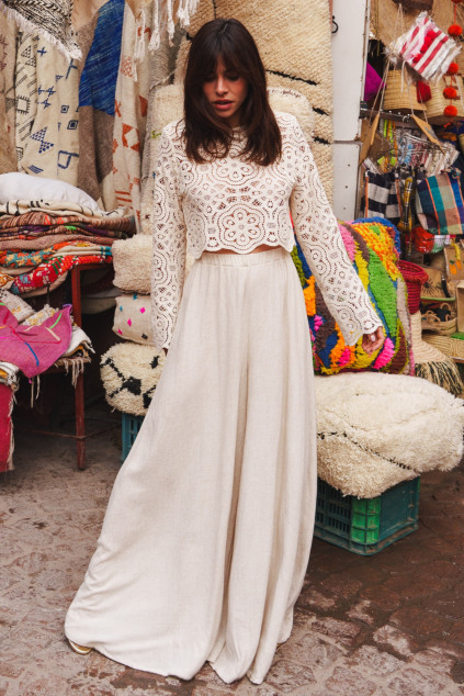 BLOUSE BRENDA COTON ECRU