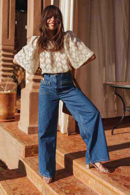 BLOUSE TESSA COEUR ECRU