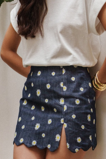 JUPE INES COTON BRUT