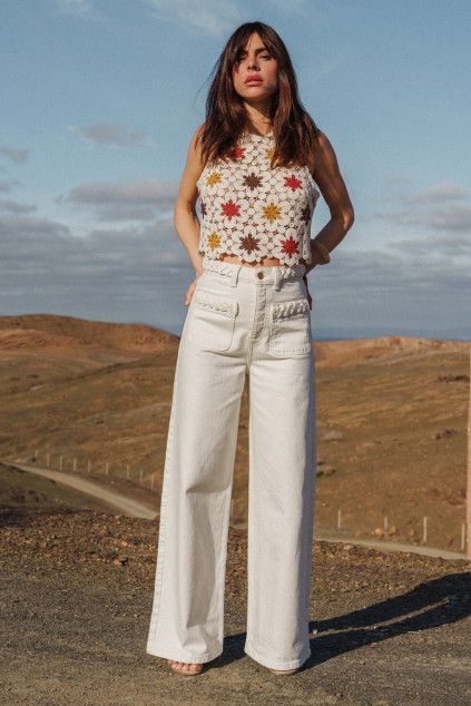 TOP TONIO GUIPURE ECRU