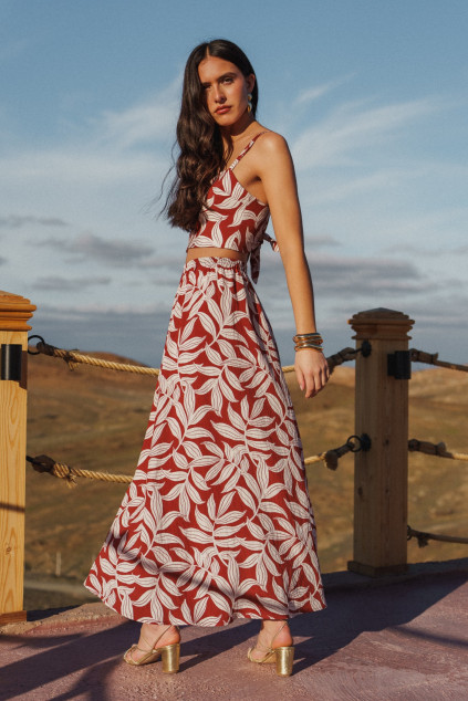 JUPE JOE IMPRIME PALMETTE