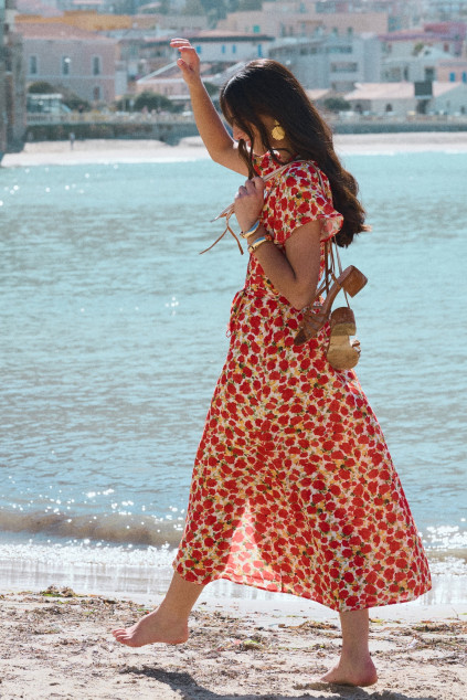 ROBE AMALIA IMPRIME ANEMONE