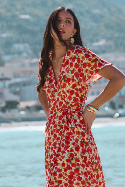 ROBE AMALIA IMPRIME ANEMONE