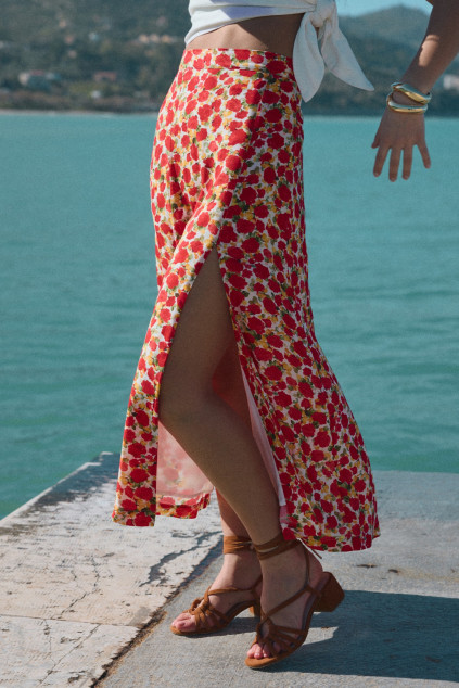 JUPE GIUSEPPA IMPRIME ANEMONE