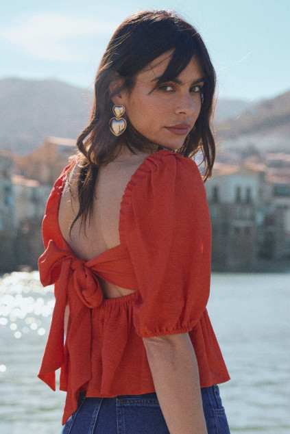 BLOUSE BLAISE LINOIS CORAIL