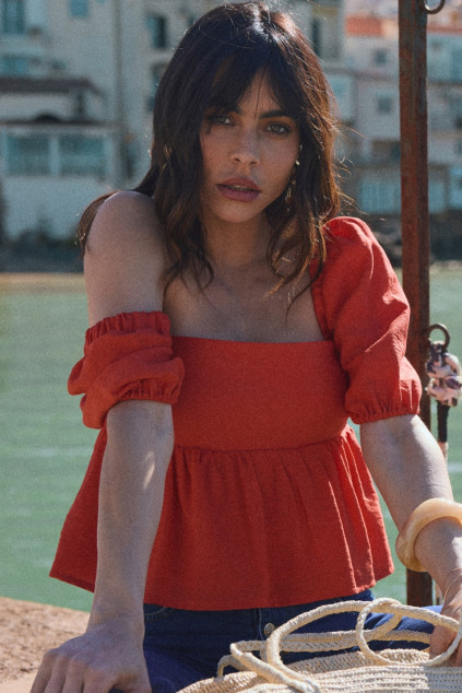 BLOUSE BLAISE LINOIS CORAIL