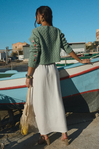 GILET LUCHENZO MAILLE SAUGE