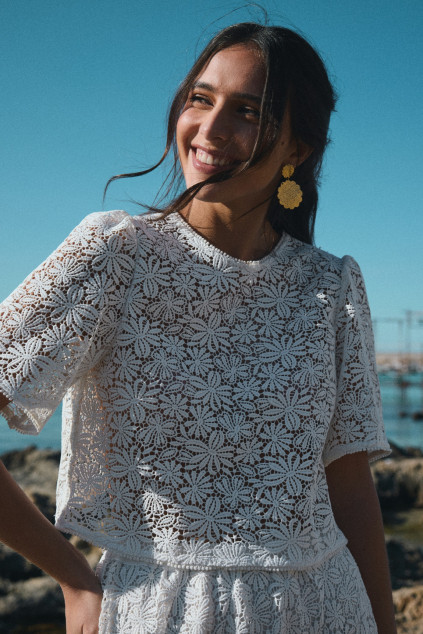 BLOUSE BERNIAL COTON BLANC