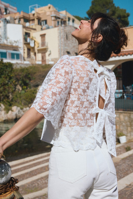 BLOUSE BICHE MANOLAMA ECRU