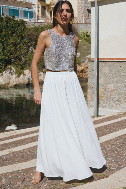 TOP BASTIO PAILLETTE CHAMPAGNE