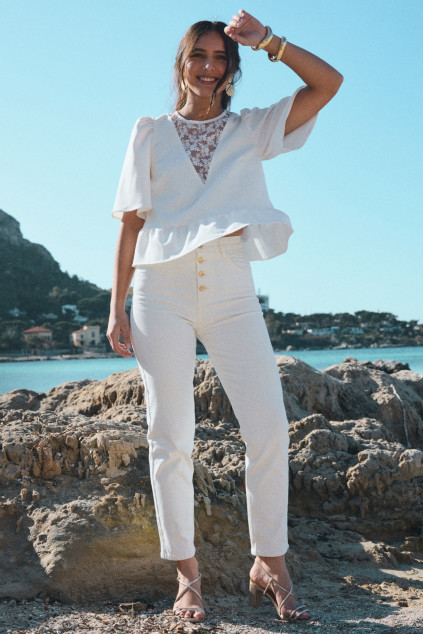 BLOUSE BERTILLE MANOLAMA ECRU