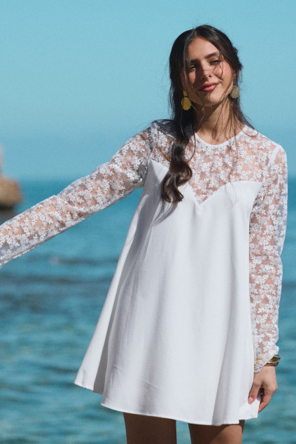 ROBE ROSEMARIE MANOLAMA ECRU