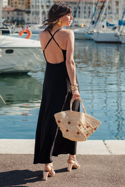 ROBE RAZEL LINO NOIR