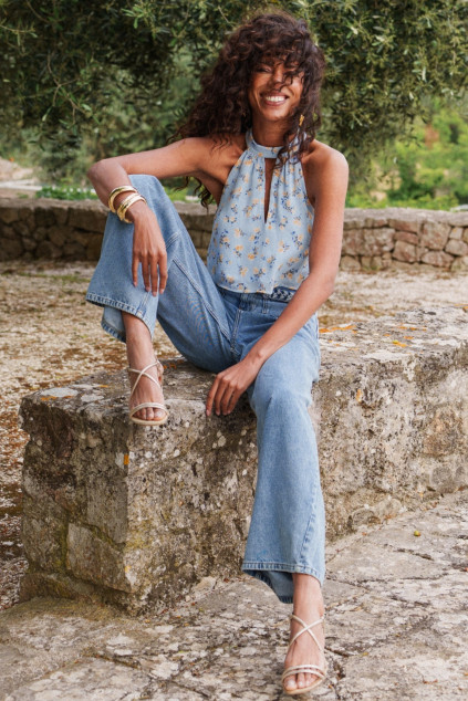 TOP BALTO PRINTED BLUES