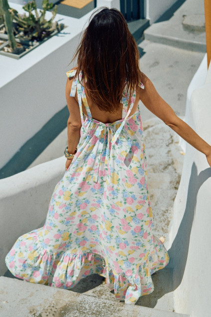 ACACIA PRINTED RAMAUD DRESS