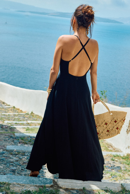 ROBE RAZEL LINO NOIR