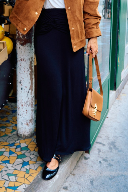 BLACK JERSEY CULOTTE