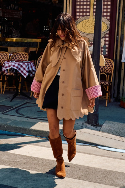 MARCIO GABARDINE TRENCH CAMEL