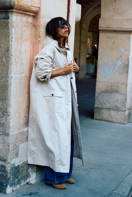 MARLOT BEIGE GABARDINE TRENCH