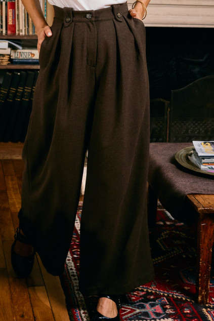 PANTALON SYBILLA MAJOR CHOCO
