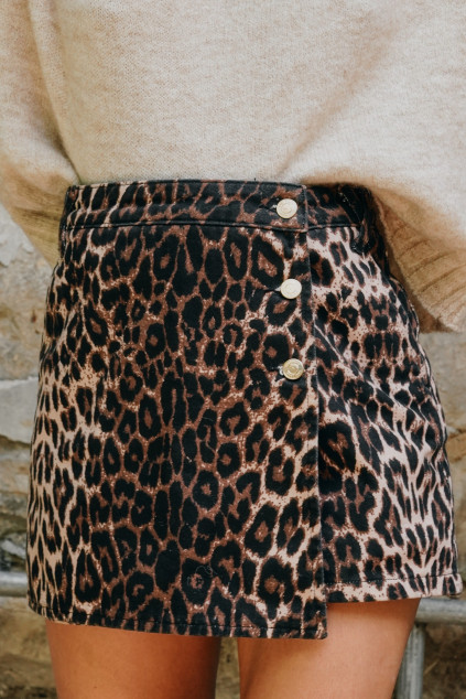 JUPE-SHORT JARISSA LEOPARD