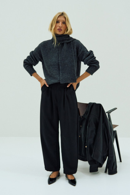 PANTALON PRESTON DOPPIO NOIR